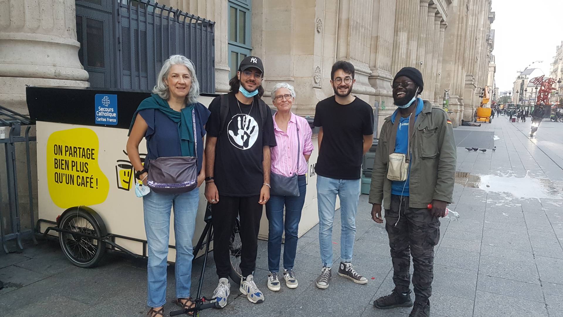 L'équipe de bénévoles Café de rue, Gare du Nord