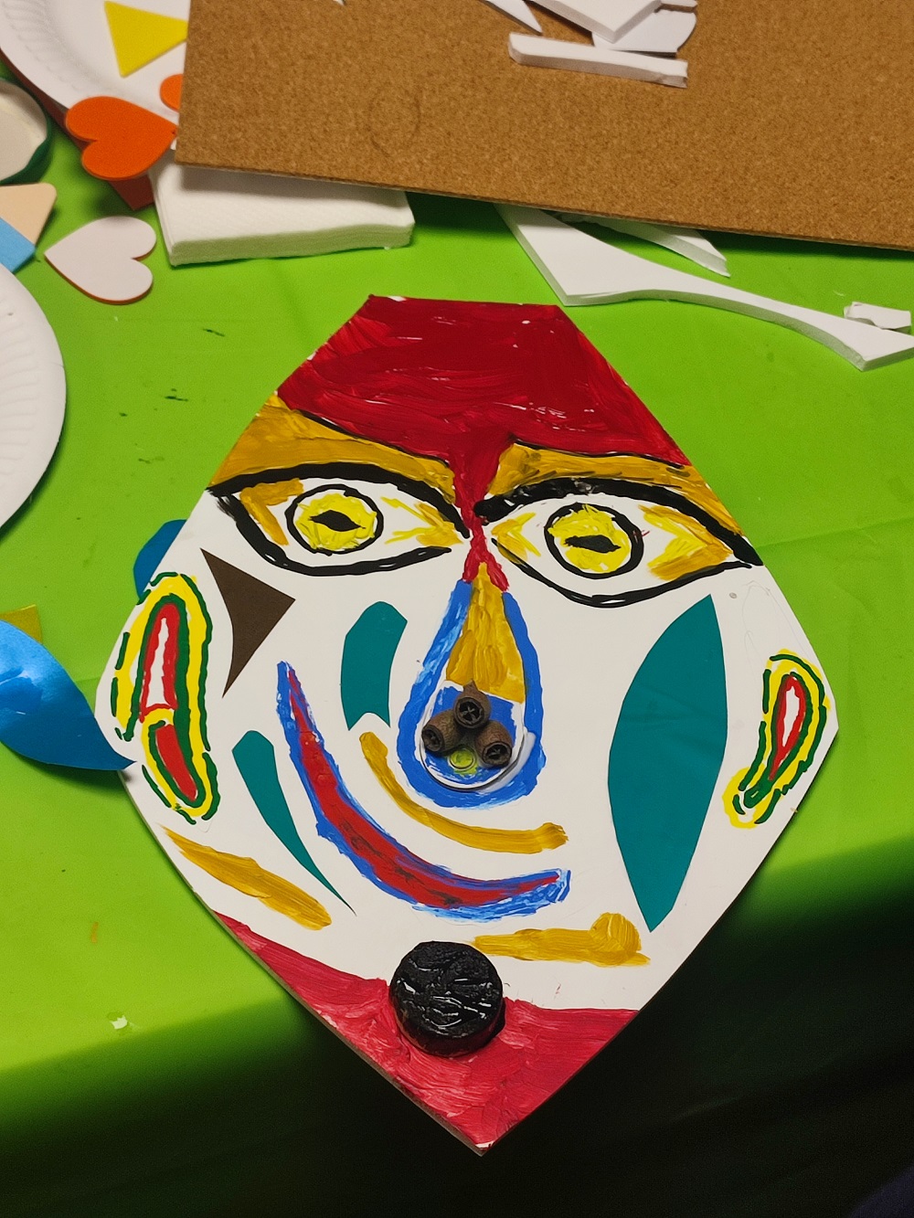 De très jolis masques prennent forme
